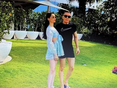 ТРУС!! Дъртият милионер Ваньо Алексиев наду корема на Валерия Георгиева! (бившата на Генчо чака бебе - СНИМКИ)