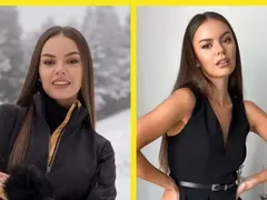 Виктория Капитонова за първи път на ски