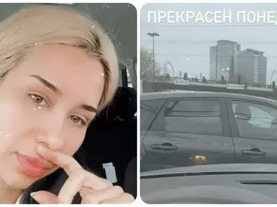 Финалистката в "Ергенът" Надежда се размина само с ругатни и закани  в пътен екшън СНИМКИ