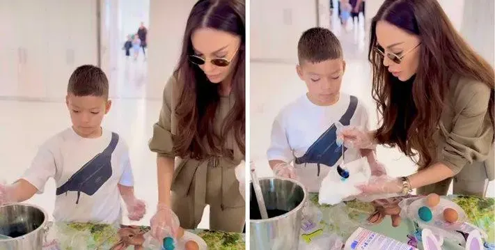 Галена боядиса яйцата