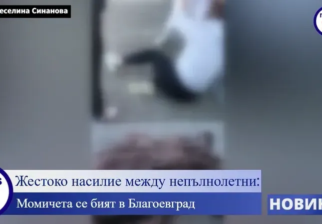 Жестоко насилие между непълнолетни: Момичета се бият в Благоевград (ВИДЕО)