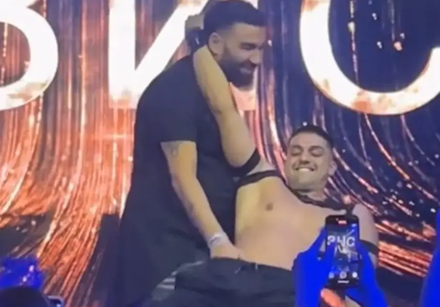 БРУТАЛНО ВИДЕО: Азис бърка в гащите на млад танцьор