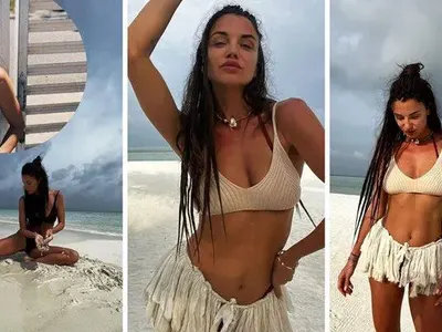 Диляна Попова на разходка по сутиен