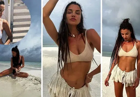 Диляна Попова на разходка по сутиен