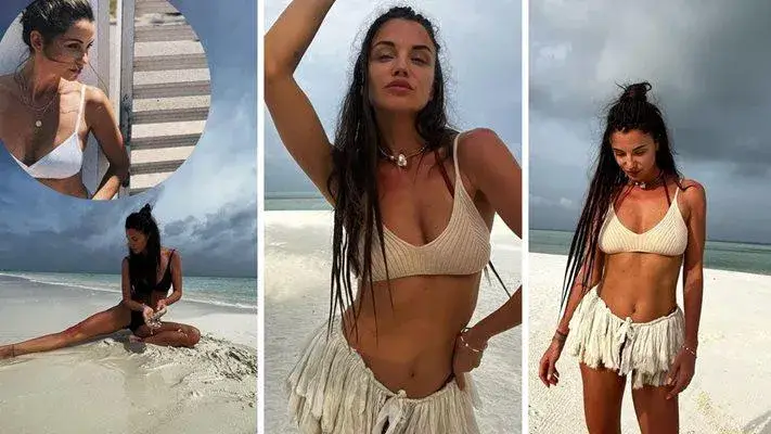 Диляна Попова на разходка по сутиен