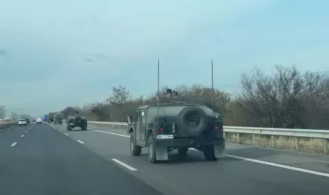 Военна техника тръгва по пътищата