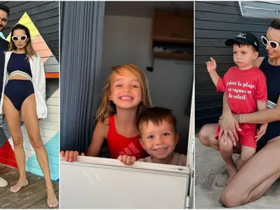 Антоанет Пепе заживя с 4-те деца в каравана на морето