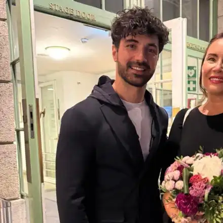 Евгени Генчев празнува със Соня Йончева във Виена