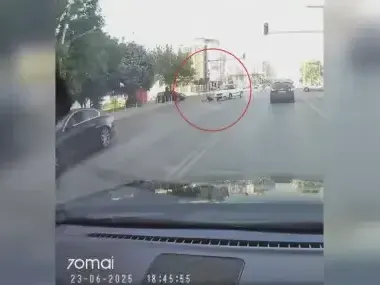 Кола помете пешеходец на ул. „Бели Дунав“ в София