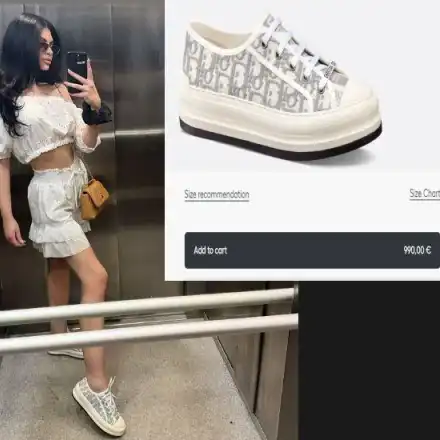 Може да са гуменки, ама са на „Диор“! Тафкова с кецки за 2 бона (СНИМКИ)