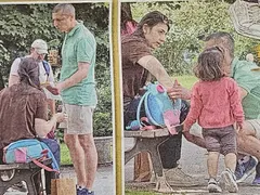 Мъжът на Лена е жената, бащата и майката в семейството (Папарашки снимки)
