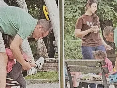 Мъжът на Лена е жената, бащата и майката в семейството (Папарашки снимки)
