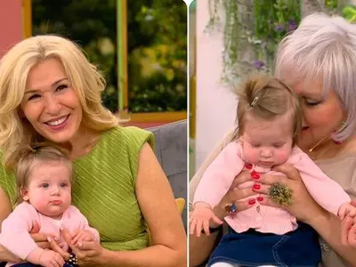 Баба та дрънка! Вижте звездните дами, които се топят по внучетата си (СНИМКИ)