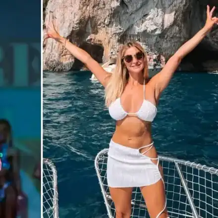 Фитнес моделка е секси сърфистка