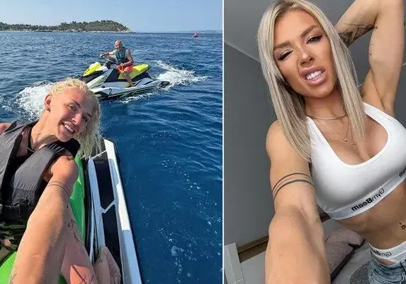 Футболен национал на ваканция със сексбомба от "Игри на волята"