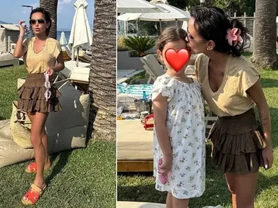 Мара се на@ка: Лензеше се на децата на Миро Дзвера, а сега се прави, че обича щерката на Теодор! (виж как я целува - СНИМКИ)