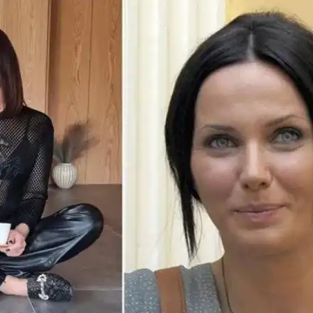 Мария Силвестър говори по банан