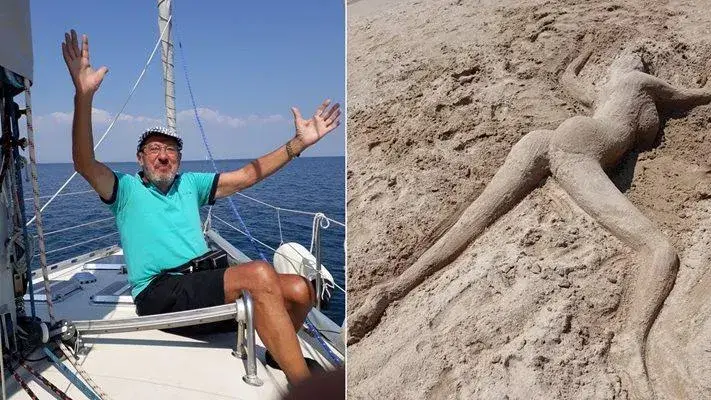 Проф. Николай Атанасов-Шуши сътвори гола мацка на плажа