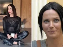 Мария Силвестър говори по банан