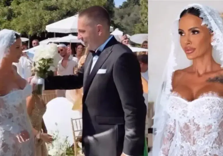 Мария с подарък „Порше“ от младоженеца