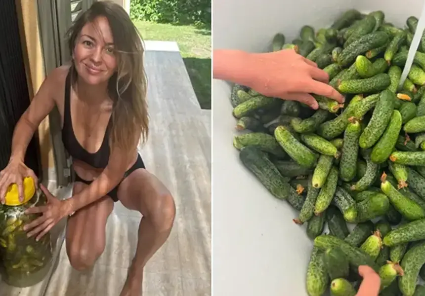 Вики Терзийска прави зимнина по бански