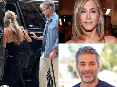 Дженифър Анистън обладана от „дядка“ с бастун!