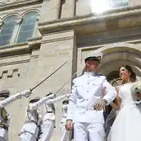 Военноморска сватба се превърна в атракция във Варна (снимки)