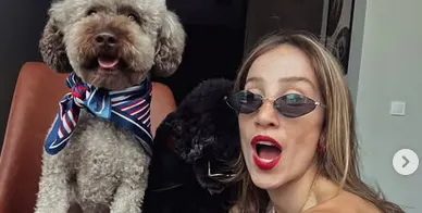 Симона Дянкова с кучета: Златното момиче в шокираща визия!