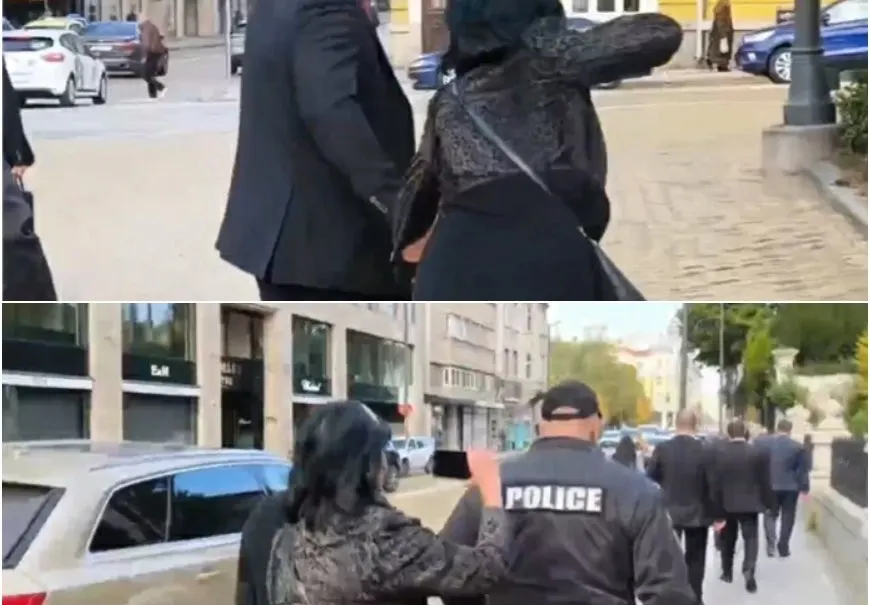 Скандал в София: Охраната на Радев блъска репортерка! (ВИДЕО)