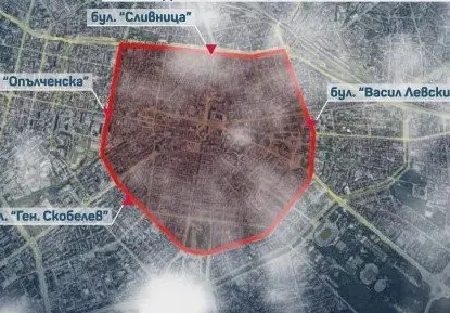Разширяват от 1 декември района в София, забранен за замърсяващи коли