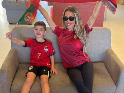 Русата Златка подари на сина си мач с Роналдо! Малкият Благо на седмото небе