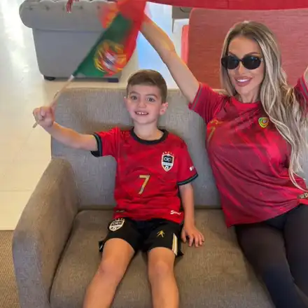 Русата Златка подари на сина си мач с Роналдо! Малкият Благо на седмото небе