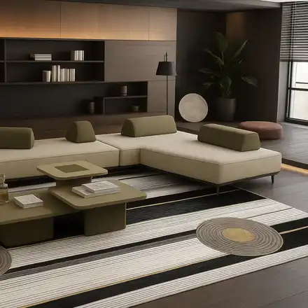 SuperMebeli: Златният акцент в интериора! Виж килимите за хол, които придават класа