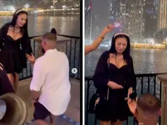 Бременна брадърка се сгоди в Дубай