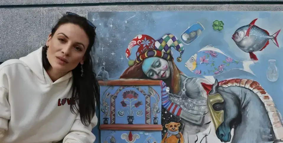 Скандал! Диана Димитрова продава картини в Норвегия!