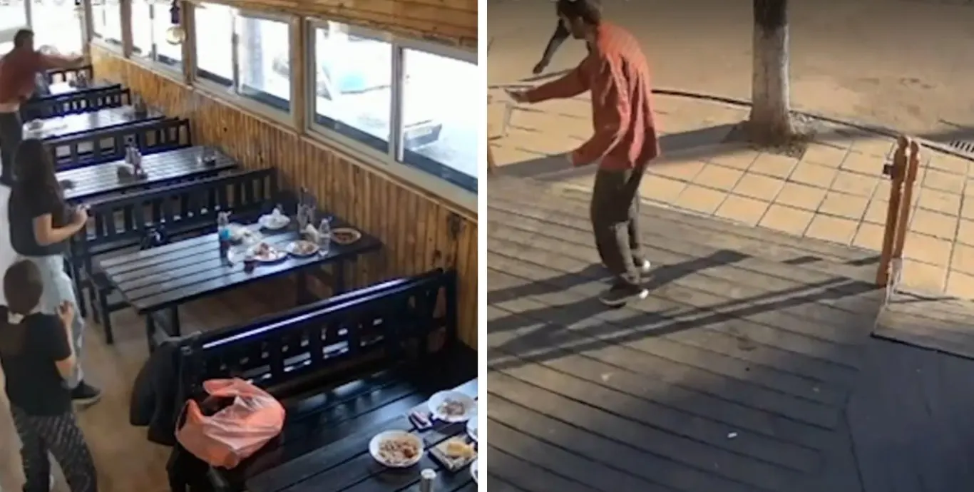 Шок! Психично болен мъж вилня с нож в столичен ресторант!