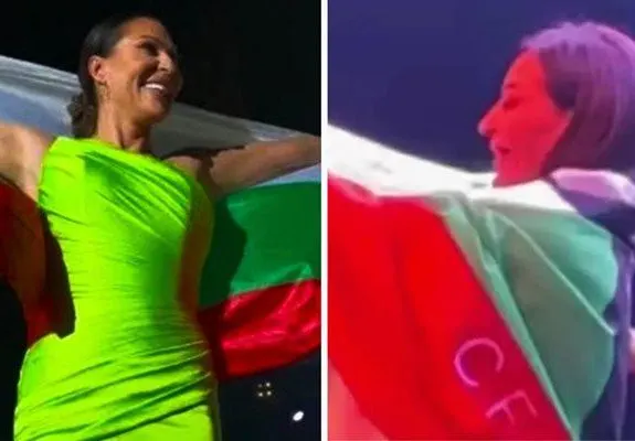 Скандал в Македония: Цеца шокира с българско знаме!