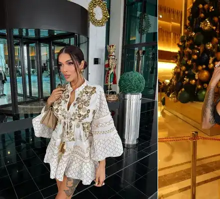 Диона шокира с горещи снимки от Дубай за Коледа!