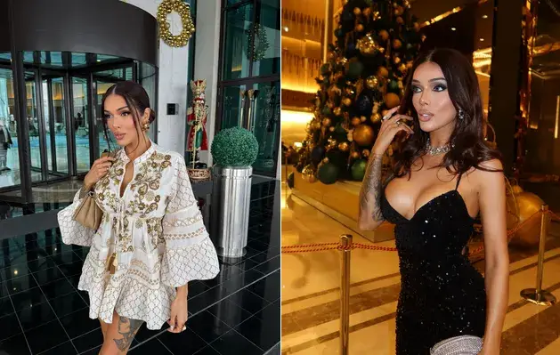 Диона шокира с горещи снимки от Дубай за Коледа!