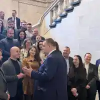 Шок! Делян Пеевски се среща с младежи в Благоевград!