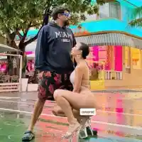 ИЗВР@ТЕНО: Голата Атижа клекна пред Азис за свирка! (на косъм да ги закопчеят в Маями – ШОК КАДРИ)