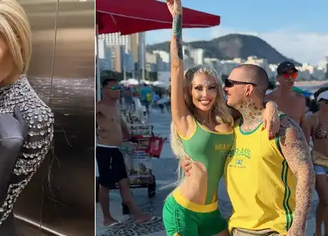 Скандална трансформация: Джулиана Гани в Рио като Аватар!