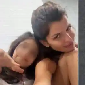 Славена Вътова и дъщеря й тренират във фитнеса