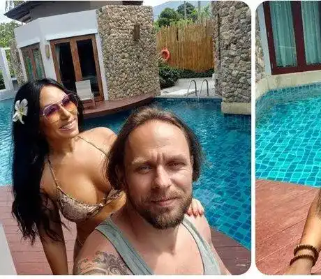 Теди Кацарова и гаджето й разпускат в "плаващ хотел" в Тайланд