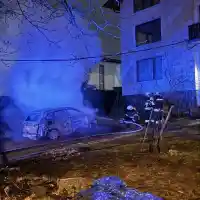 Скандал в Бистрица: Маскирани палят колата на кмета Самуил Попов!