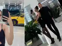 Плевенската „мишка“ Валерия се дуе в мрежата, разчекната в Бугатито на Дъртия милионер! (кога е виждала подобен лукс - СНИМКИ)
