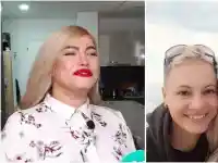 Жана Бергендорф  зарадва жена си с роза