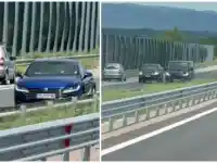 Шок! Кола с надпис "ковано желязо" в насрещното на "Тракия"