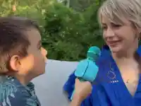 Синът на Поли Генова завърши детската градина