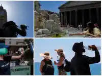 Тропическа нощ в Лондон, удавници по плажове във Франция, близо 40 °C в Испания (снимки)